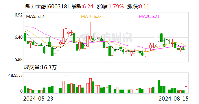 新力金融：2024年半年度净利润约1816万元 同比下降23.42%