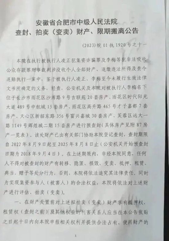 合肥女子在长沙坐拥87套房，因涉罪被查封，即将被法院拍卖！  第4张