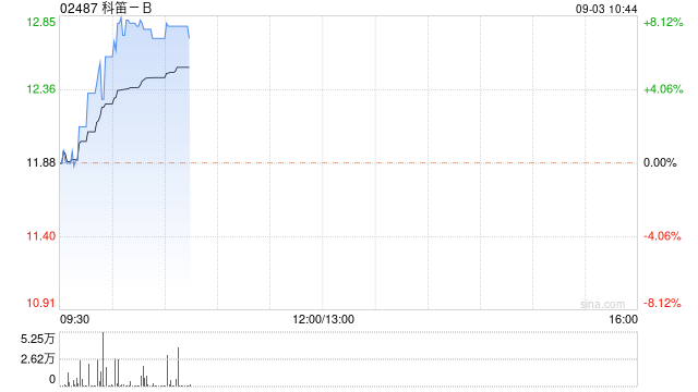 科笛-B早盘持续涨超7% 机构称明年为公司关键商业年